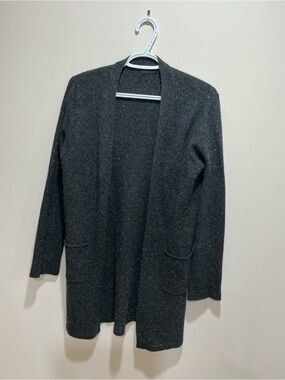 ATM Anthony Thomas  Melilla Cardigan Charcoal Speckle in  cashmere size small